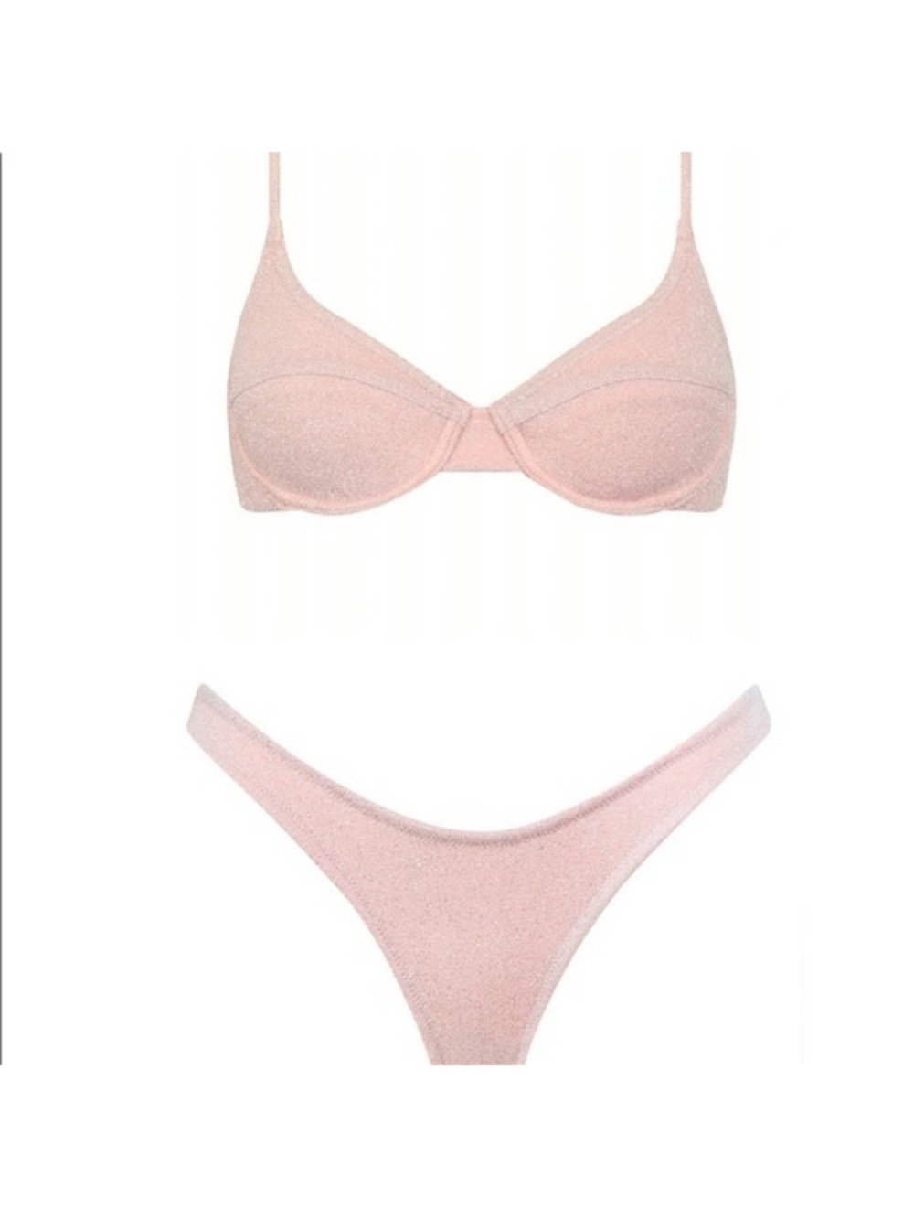 Triangl pink sparkle bikini